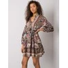 Italy Moda Suknelė-DHJ-SK-15053.61-juoda-smėlio spalvos