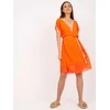 Italy Moda Suknelė-DHJ-SK-1508.12-fluo oranžinė
