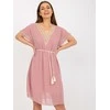 Italy Moda Suknelė-DHJ-SK-1508.12-šviesiai rožinė