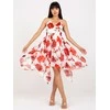 Italy Moda Suknelė-DHJ-SK-15952-1,24X-balta-raudona