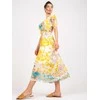 Italy Moda Suknelė-DHJ-SK-15967-1.01P-balta-geltona