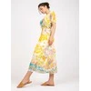 Italy Moda Suknelė-DHJ-SK-15967-1.01P-balta-geltona