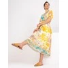 Italy Moda Suknelė-DHJ-SK-15967-1.01P-balta-geltona