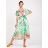 Italy Moda Suknelė-DHJ-SK-15967-1.01P-balta-žalia