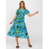 Italy Moda Suknelė-DHJ-SK-15967.54P-juoda-mėlyna