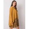 Italy Moda Suknelė-DHJ-SK-21451.50-tamsiai geltona