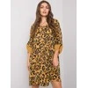 Italy Moda Suknelė-DHJ-SK-21464.99-tamsiai geltona