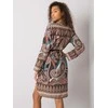 Italy Moda Suknelė-DHJ-SK-5766-1,32X-juoda-smėlio spalvos