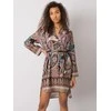 Italy Moda Suknelė-DHJ-SK-5766-1,32X-juoda-smėlio spalvos