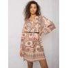 Italy Moda Suknelė-DHJ-SK-5766-1,32X-smėlio spalvos