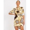 Italy Moda Suknelė-DHJ-SK-5766AB-6.76-šviesiai geltona