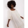 Italy Moda Suknelė-DHJ-SK-6057.93-šviesiai smėlio spalvos