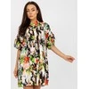 Italy Moda Suknelė-DHJ-SK-6871-2.91P-juoda-žalia