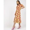 Italy Moda Suknelė-DHJ-SK-7006-3,39-geltona