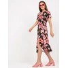 Italy Moda Suknelė-DHJ-SK-7006.48-juoda-raudona