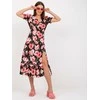 Italy Moda Suknelė-DHJ-SK-7006.48-juoda-raudona