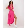 Italy Moda Suknelė-DHJ-SK-8352.04-tamsiai rožinė