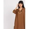 Italy Moda Suknelė-DHJ-SK-V2209.94-ruda