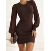 Italy Moda Sukienka-IR-SK-57884.04-ruda