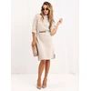Italy Moda Sukienka-IR-SK-W2539.11-smėlio spalva