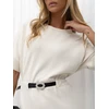 Italy Moda Sukienka-IR-SK-W2578.80-jasny smėlio spalva