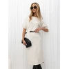 Italy Moda Sukienka-IR-SK-W2578.80-jasny smėlio spalva