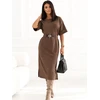 Italy Moda Sukienka-IR-SK-W2578.80-jasny ruda