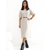 Italy Moda Sukienka-IR-SK-W2578.80-smėlio spalva