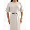 Italy Moda Sukienka-IR-SK-W2578.80-smėlio spalva