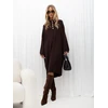 Suknelė Italy Moda Sukienka-IR-SK-W2598.79-ciemny ruda