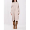 Suknelė Italy Moda Sukienka-IR-SK-W2598.79-smėlio spalva
