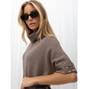 Suknelė Italy Moda Sukienka-IR-SK-YM925.84-ciemny bezowy