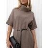 Suknelė Italy Moda Sukienka-IR-SK-YM925.84-ciemny bezowy