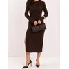 Italy Moda Sukienka-MI-SK-93416.84-ciemny ruda