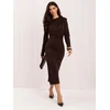 Italy Moda Sukienka-MI-SK-93416.84-ciemny ruda