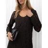 Italy Moda Sukienka-MI-SK-A1418.36-ciemny ruda