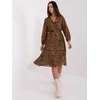 Italy Moda Suknelė-DHJ-SK-10536N-3.31X-ruda