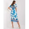Italy Moda Suknelė-DHJ-SK-11331-5,19-mėlyna
