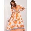 Italy Moda Suknelė-DHJ-SK-11331-5,19-oranžinė