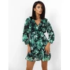 Italy Moda Suknelė-DHJ-SK-12220-1.10P-tamsiai žalia