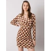 Italy Moda Suknelė-DHJ-SK-12695.26P-šviesiai ruda