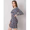 Italy Moda Suknelė-DHJ-SK-12695.26P-tamsiai mėlyna