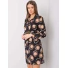 Italy Moda Suknelė-DHJ-SK-12765.11-juoda-smėlio spalvos