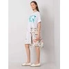 Italy Moda Suknelė-DHJ-SK-13117.41P-balta-smėlio spalvos
