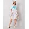 Italy Moda Suknelė-DHJ-SK-13117.41P-balta-smėlio spalvos