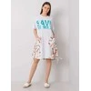 Italy Moda Suknelė-DHJ-SK-13117.41P-balta-smėlio spalvos