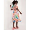Italy Moda Suknelė-DHJ-SK-13162-3,90-šviesiai smėlio spalvos