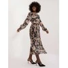 Italy Moda Suknelė-DHJ-SK-13928.42-juoda-smėlio spalvos