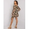 Italy Moda Suknelė-DHJ-SK-15015-2.73P-juoda-smėlio spalvos