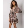 Italy Moda Suknelė-DHJ-SK-15053.61-juoda-smėlio spalvos
